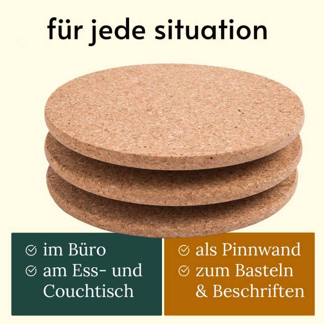Korkuntersetzer Topf Nachhaltig und vielfältig einsetzbar