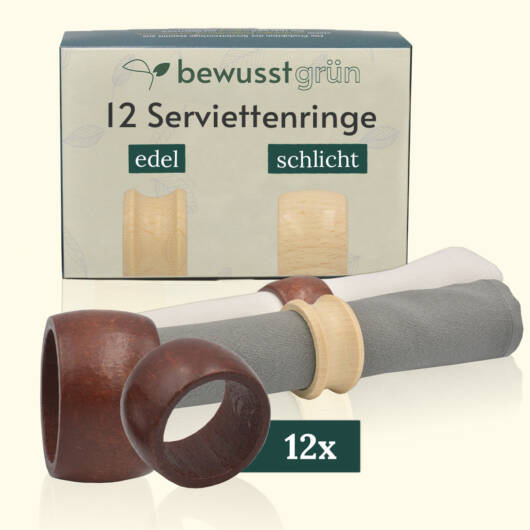 FSC Serviettenringe Hauptbild Dunkel und Schlicht