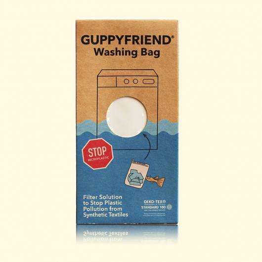 Guppyfriend-Waschbeutel gegen Mikroplastik im Abwasser