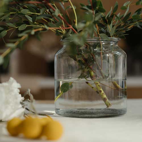 Ein Einmachglas als Vase